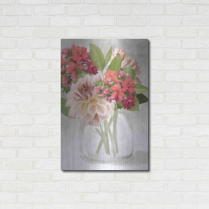 Luxe Metal Art 'Dahlia Bouquet' by House Fenway, Metal Wall Art,24x36