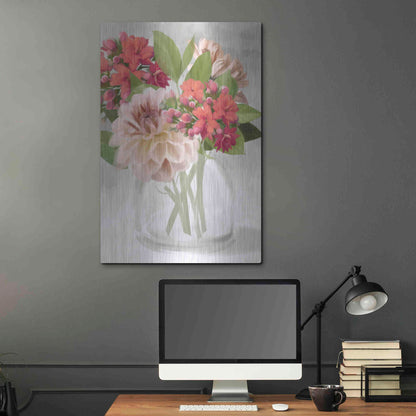 Luxe Metal Art 'Dahlia Bouquet' by House Fenway, Metal Wall Art,24x36