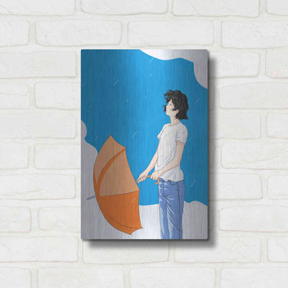 Luxe Metal Art 'After the Rain' by Sai Tamiya, Metal Wall Art,12x16