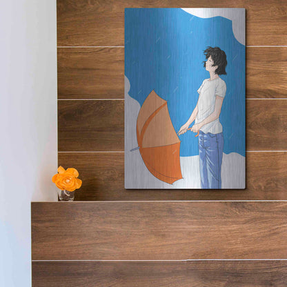 Luxe Metal Art 'After the Rain' by Sai Tamiya, Metal Wall Art,12x16