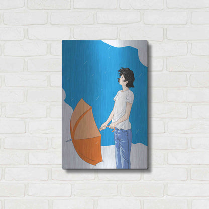 Luxe Metal Art 'After the Rain' by Sai Tamiya, Metal Wall Art,16x24