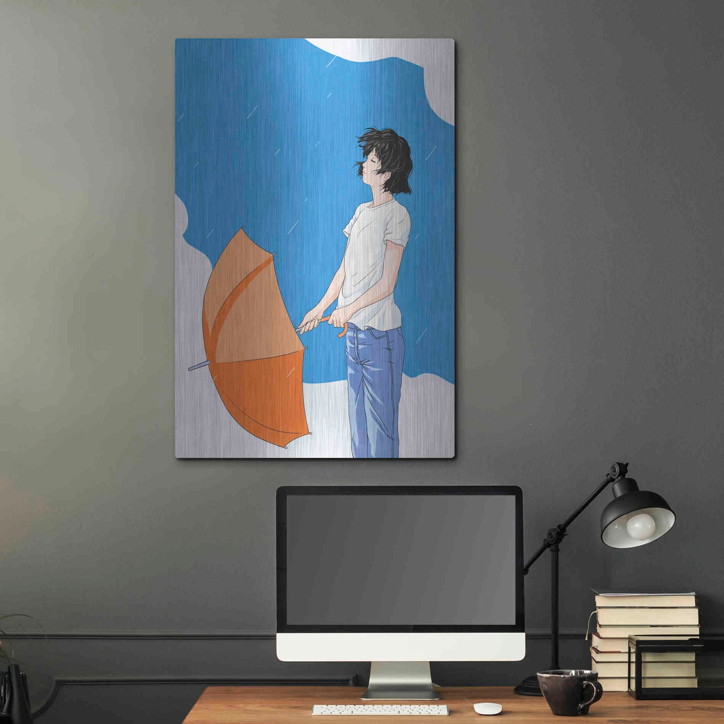 Luxe Metal Art 'After the Rain' by Sai Tamiya, Metal Wall Art,24x36