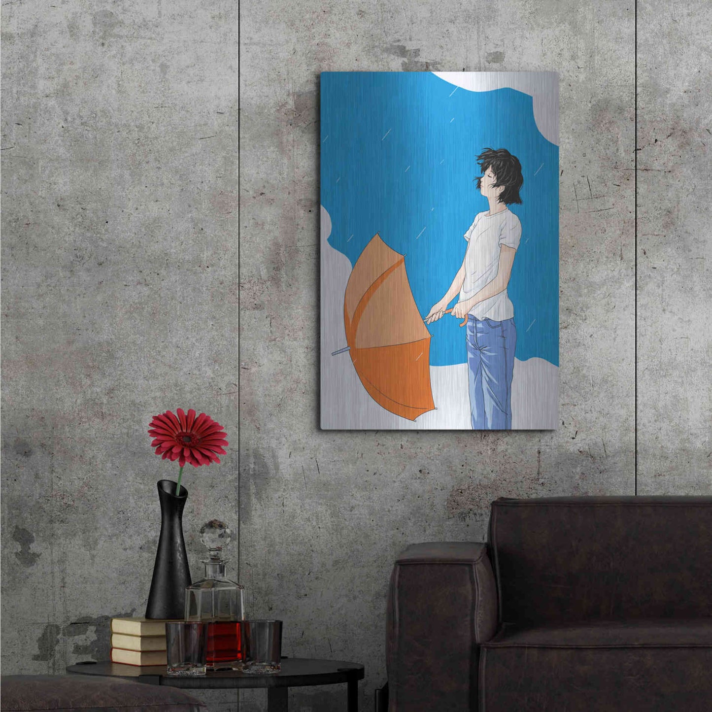 Luxe Metal Art 'After the Rain' by Sai Tamiya, Metal Wall Art,24x36