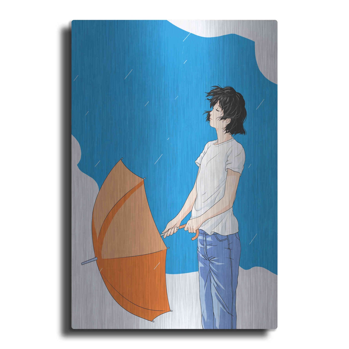 Luxe Metal Art 'After the Rain' by Sai Tamiya, Metal Wall Art