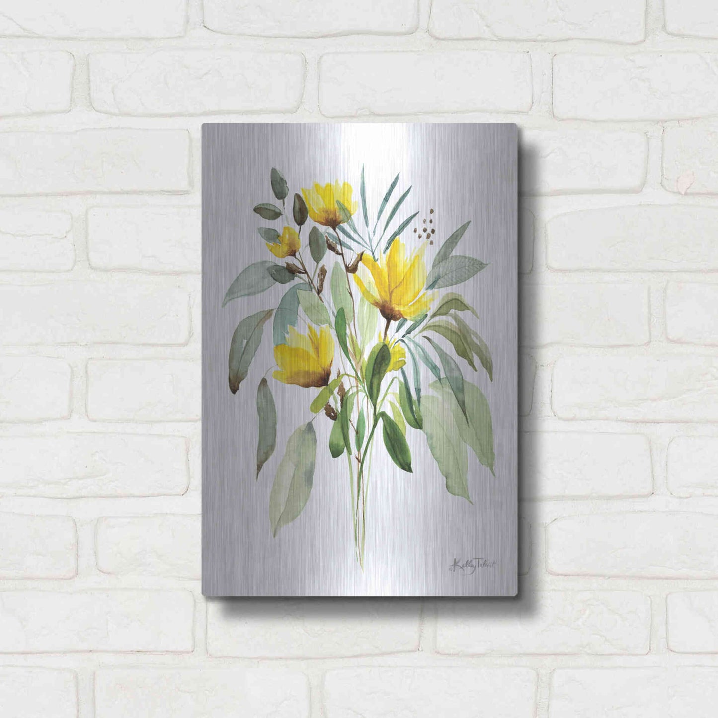 Luxe Metal Art 'Wild and Free' by Kelley Talent, Metal Wall Art,12x16