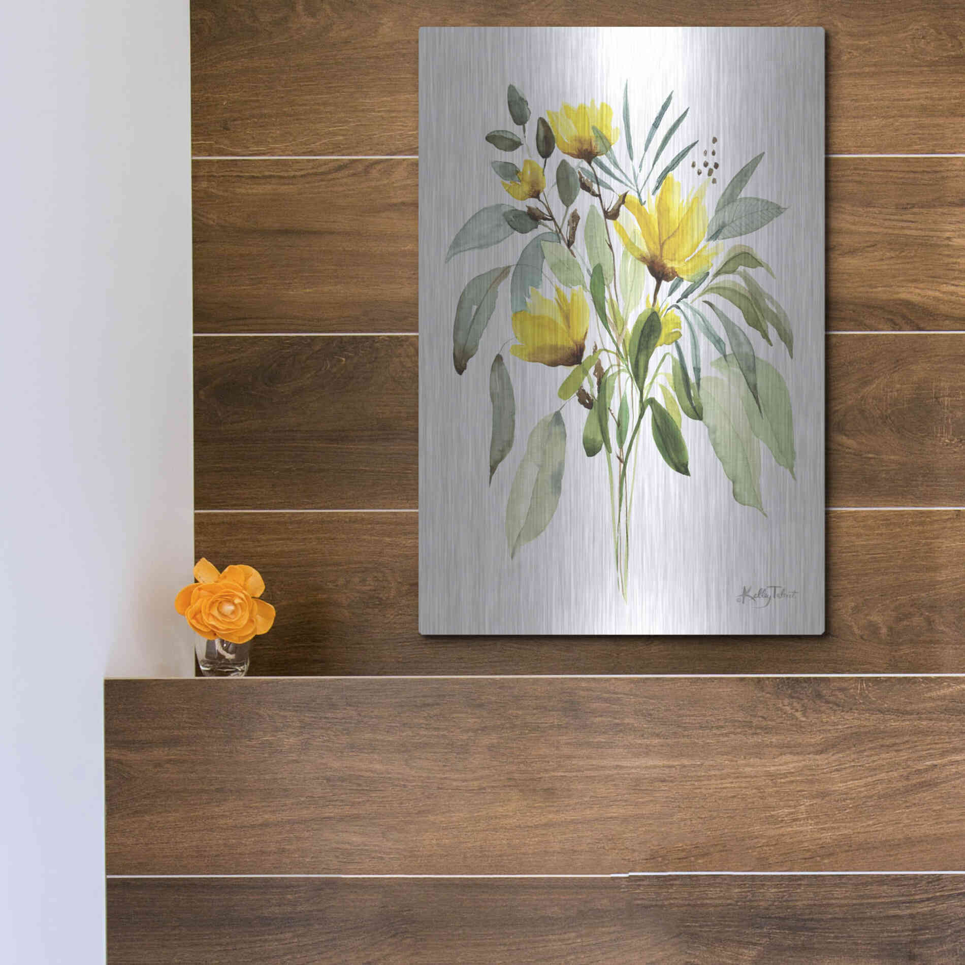 Luxe Metal Art 'Wild and Free' by Kelley Talent, Metal Wall Art,12x16