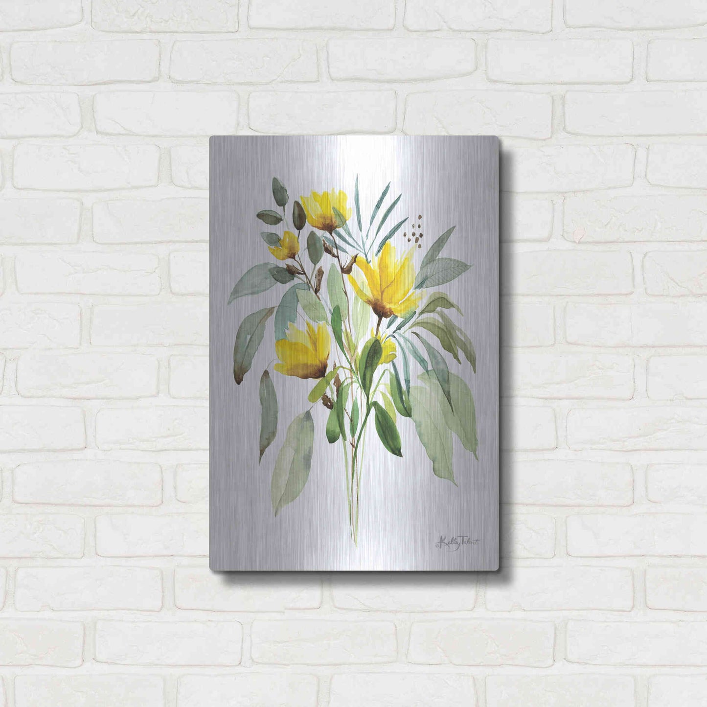 Luxe Metal Art 'Wild and Free' by Kelley Talent, Metal Wall Art,16x24