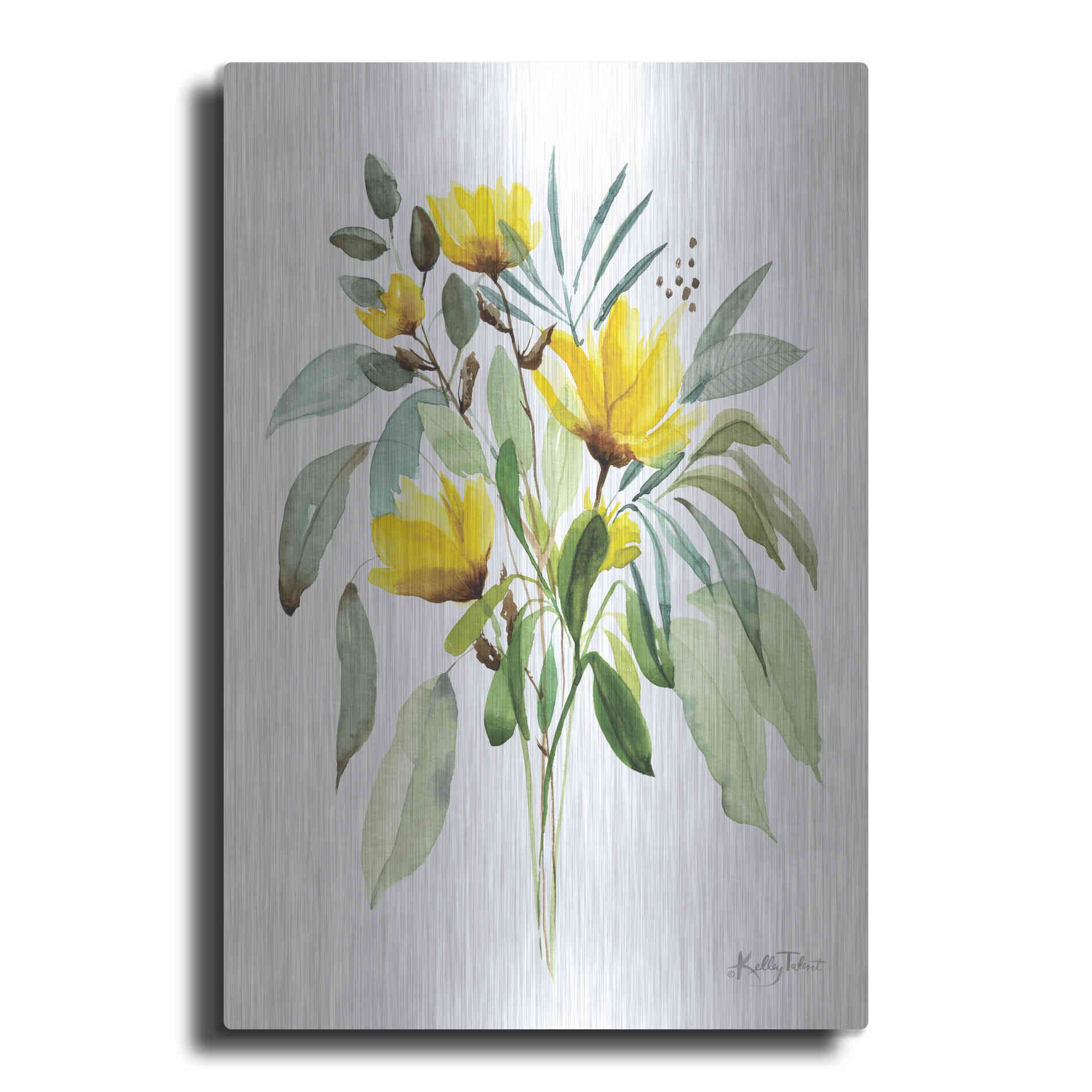 Luxe Metal Art 'Wild and Free' by Kelley Talent, Metal Wall Art