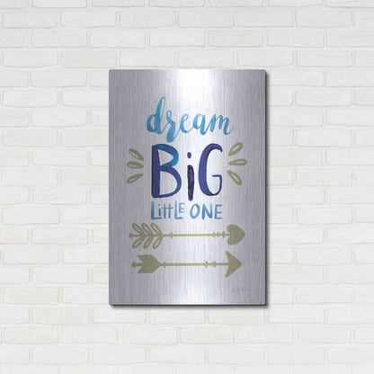 Luxe Metal Art 'Dream Big Little One' by Kelley Talent, Metal Wall Art,24x36