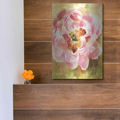 Luxe Metal Art 'Peony Paradise' by Kelley Talent, Metal Wall Art,12x16