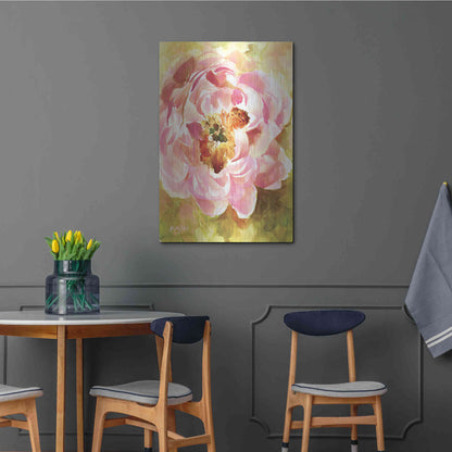 Luxe Metal Art 'Peony Paradise' by Kelley Talent, Metal Wall Art,24x36