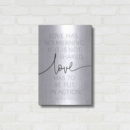 Luxe Metal Art 'Love' by Lux + Me, Metal Wall Art,16x24