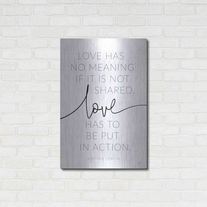 Luxe Metal Art 'Love' by Lux + Me, Metal Wall Art,24x36