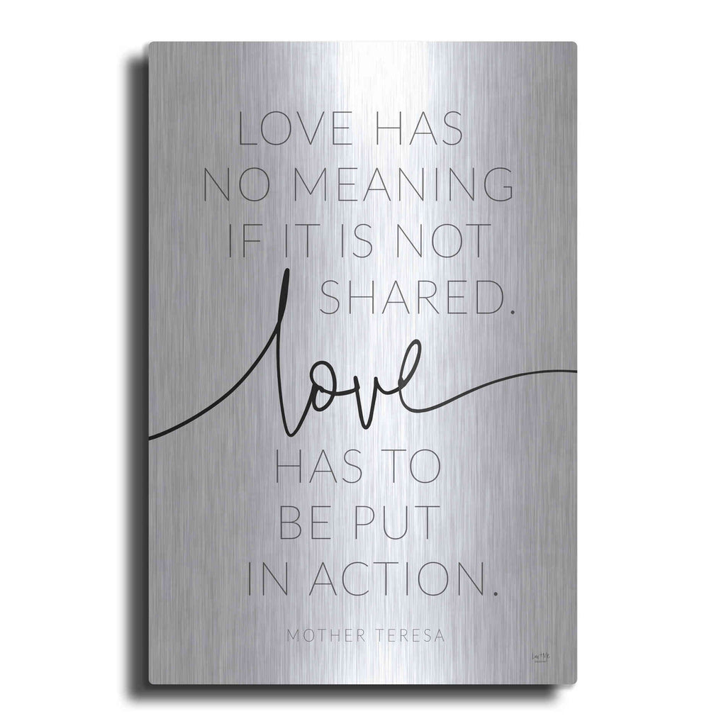 Luxe Metal Art 'Love' by Lux + Me, Metal Wall Art
