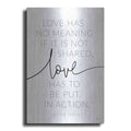Luxe Metal Art 'Love' by Lux + Me, Metal Wall Art