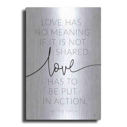 Luxe Metal Art 'Love' by Lux + Me, Metal Wall Art