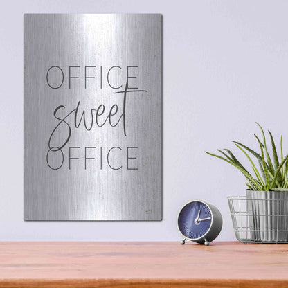 Luxe Metal Art 'Office Sweet Office' by Lux + Me, Metal Wall Art,12x16