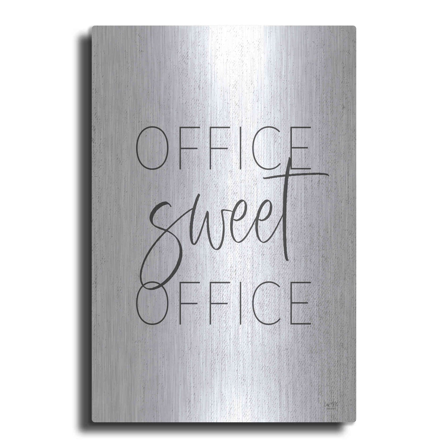 Luxe Metal Art 'Office Sweet Office' by Lux + Me, Metal Wall Art