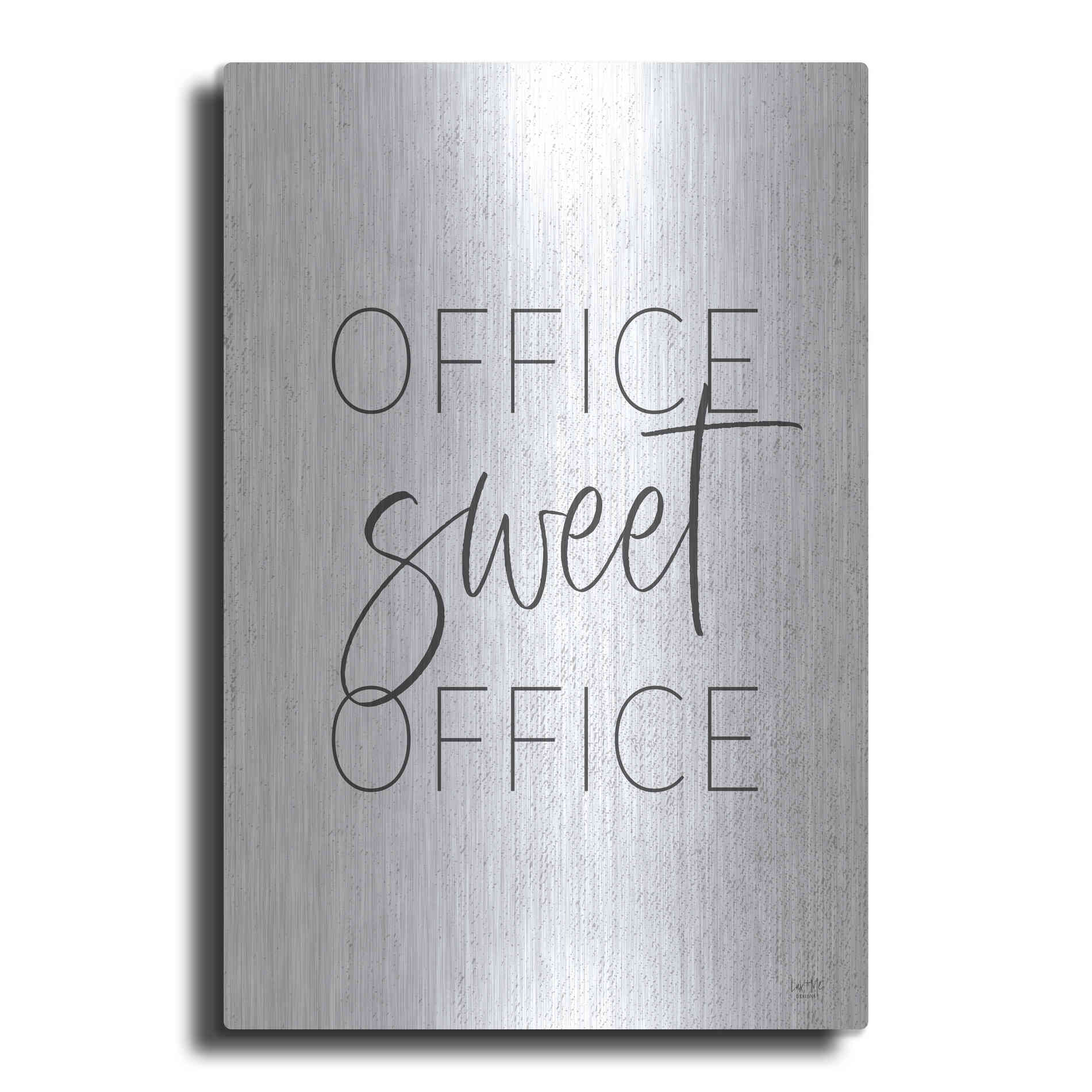 Luxe Metal Art 'Office Sweet Office' by Lux + Me, Metal Wall Art