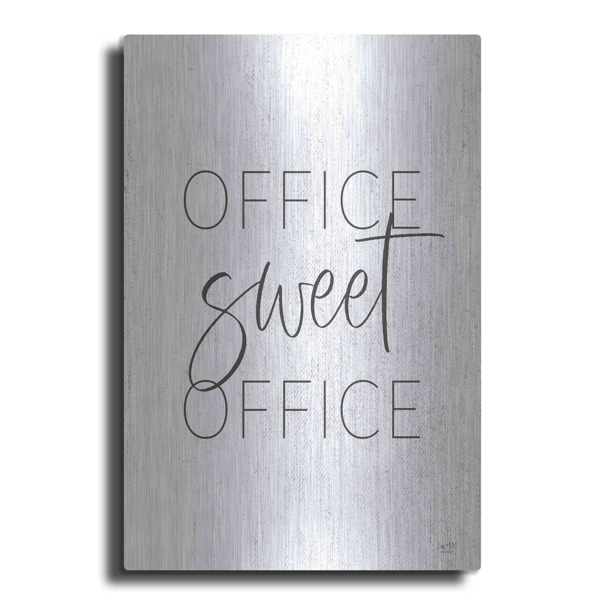 Luxe Metal Art 'Office Sweet Office' by Lux + Me, Metal Wall Art