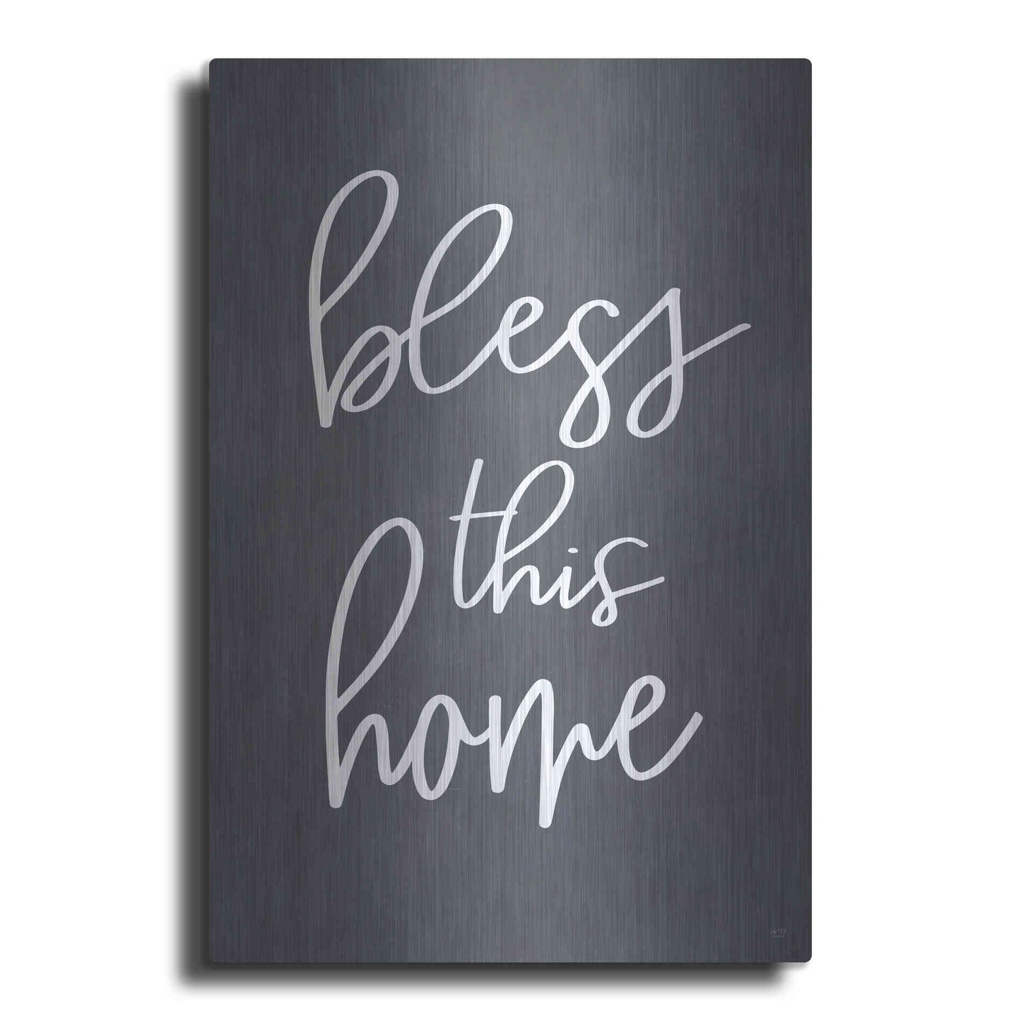 Luxe Metal Art 'Bless This Home' by Lux + Me, Metal Wall Art