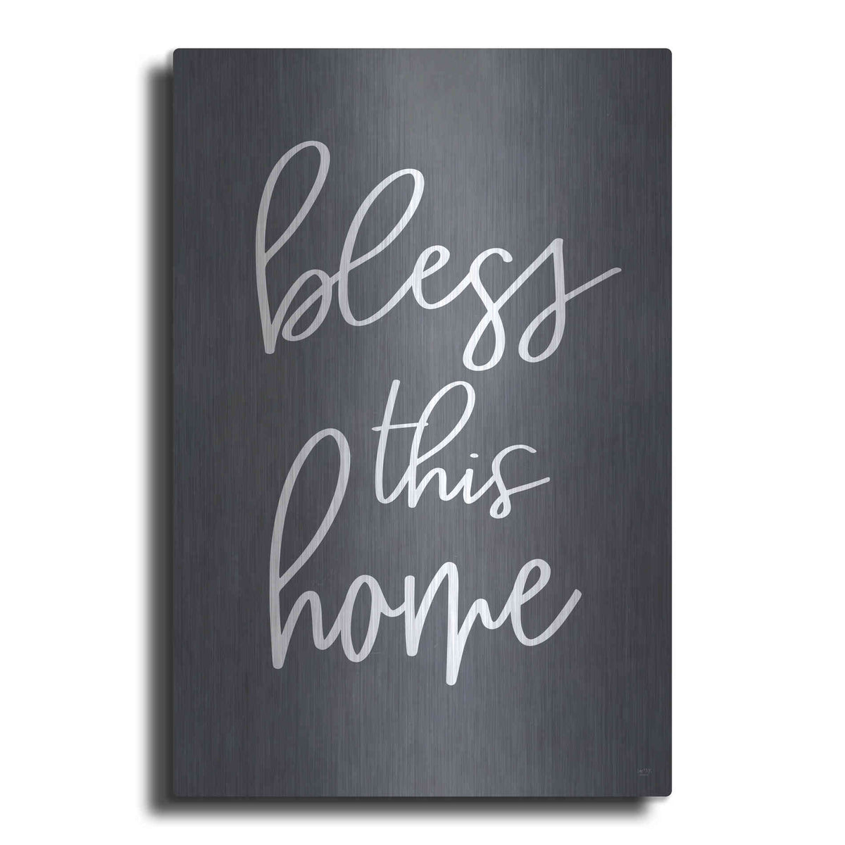 Luxe Metal Art 'Bless This Home' by Lux + Me, Metal Wall Art