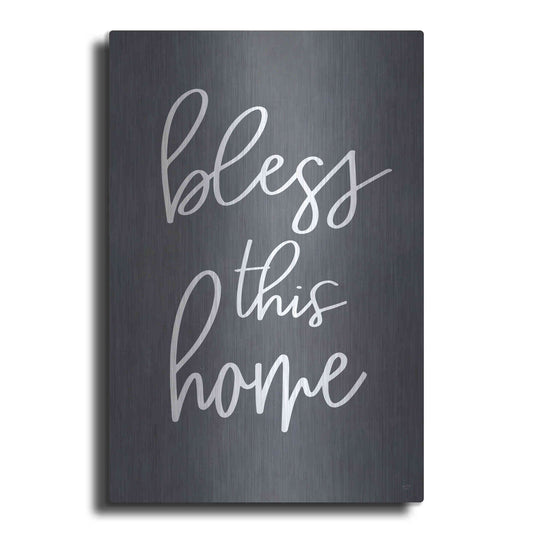 Luxe Metal Art 'Bless This Home' by Lux + Me, Metal Wall Art