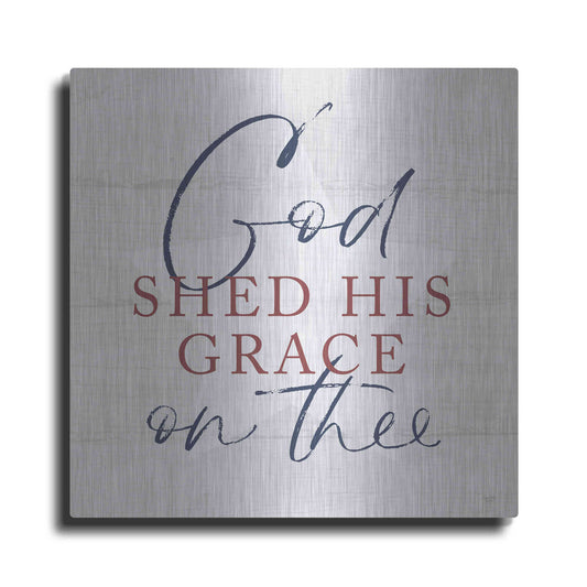 Luxe Metal Art 'God Shed His Grace' by Lux + Me, Metal Wall Art