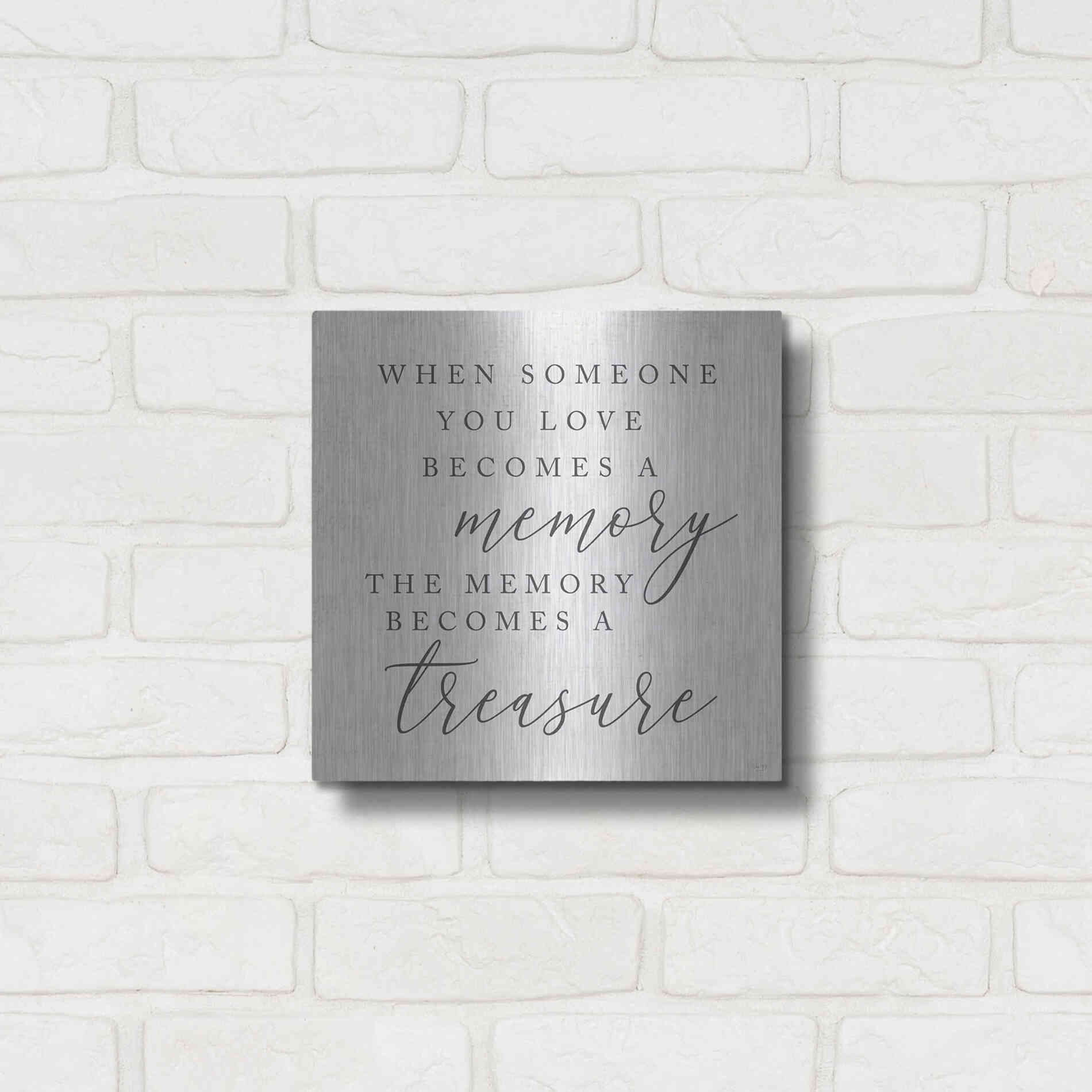 Luxe Metal Art 'Treasured Memory' by Lux + Me, Metal Wall Art,12x12