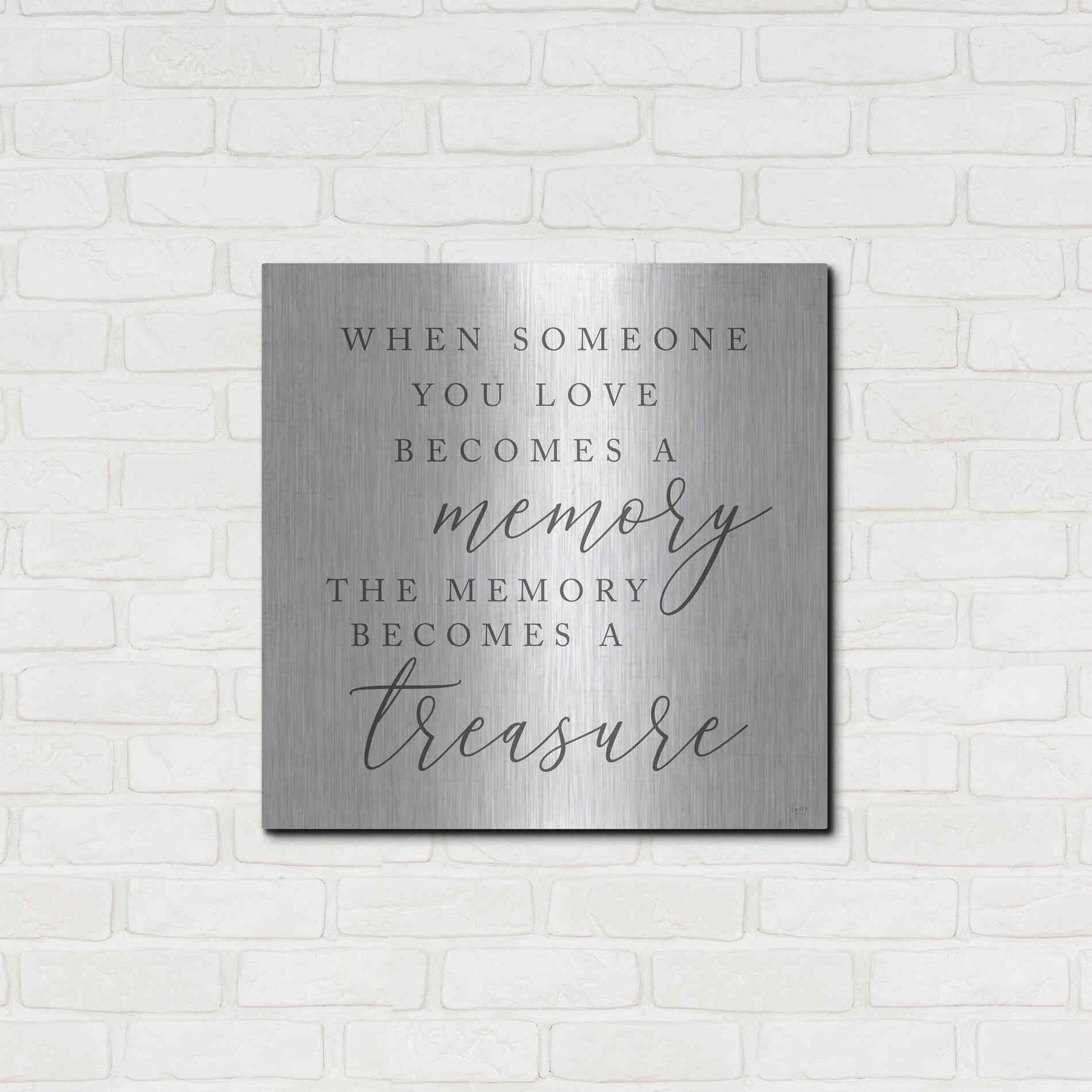 Luxe Metal Art 'Treasured Memory' by Lux + Me, Metal Wall Art,24x24