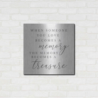 Luxe Metal Art 'Treasured Memory' by Lux + Me, Metal Wall Art,24x24