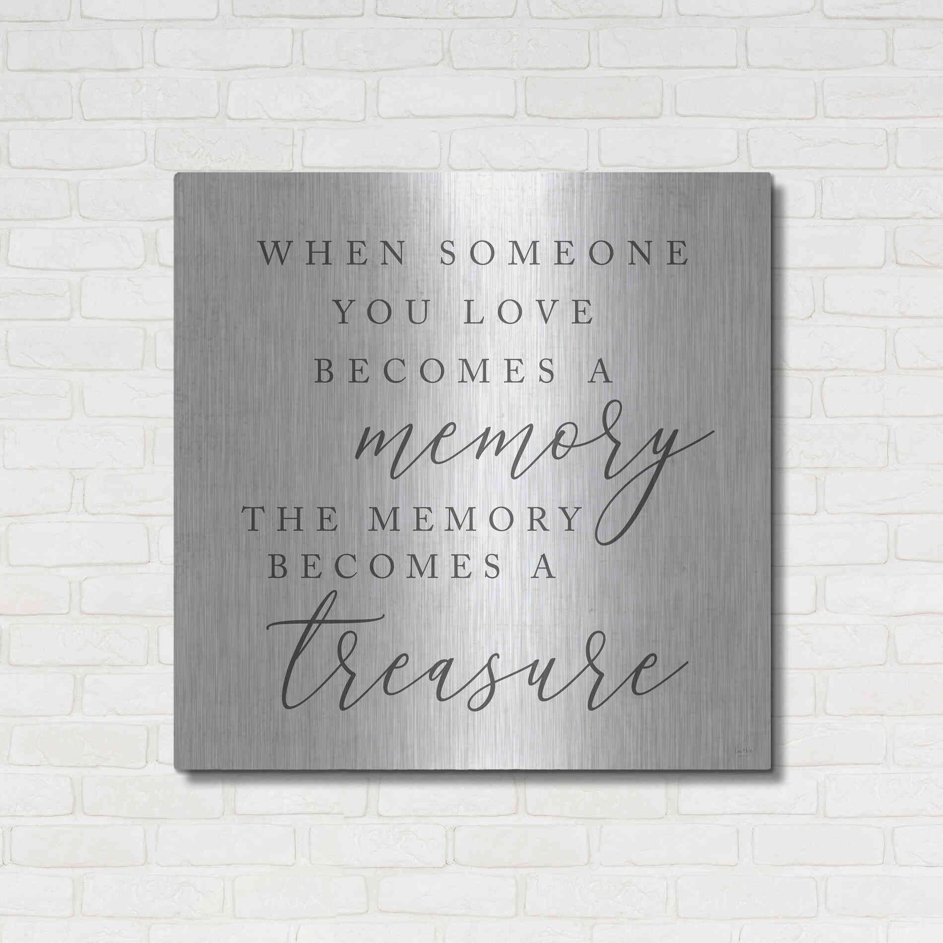 Luxe Metal Art 'Treasured Memory' by Lux + Me, Metal Wall Art,36x36