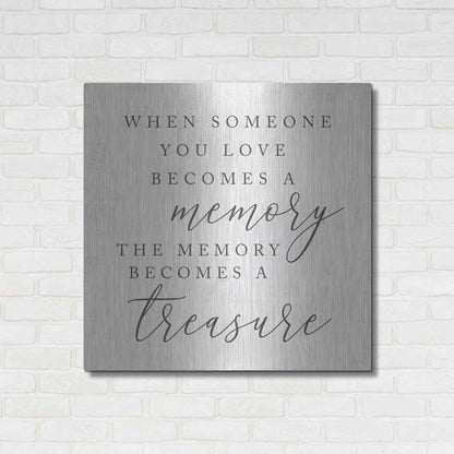 Luxe Metal Art 'Treasured Memory' by Lux + Me, Metal Wall Art,36x36