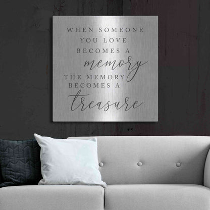Luxe Metal Art 'Treasured Memory' by Lux + Me, Metal Wall Art,36x36