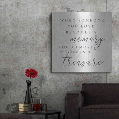Luxe Metal Art 'Treasured Memory' by Lux + Me, Metal Wall Art,36x36
