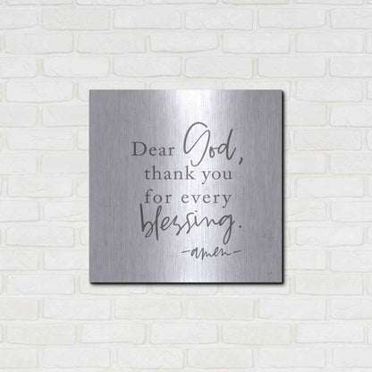 Luxe Metal Art 'Thank You for Every Blessing' by Lux + Me, Metal Wall Art,24x24