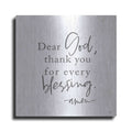 Luxe Metal Art 'Thank You for Every Blessing' by Lux + Me, Metal Wall Art