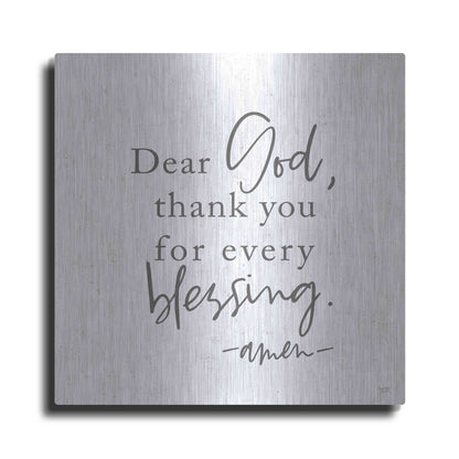 Luxe Metal Art 'Thank You for Every Blessing' by Lux + Me, Metal Wall Art