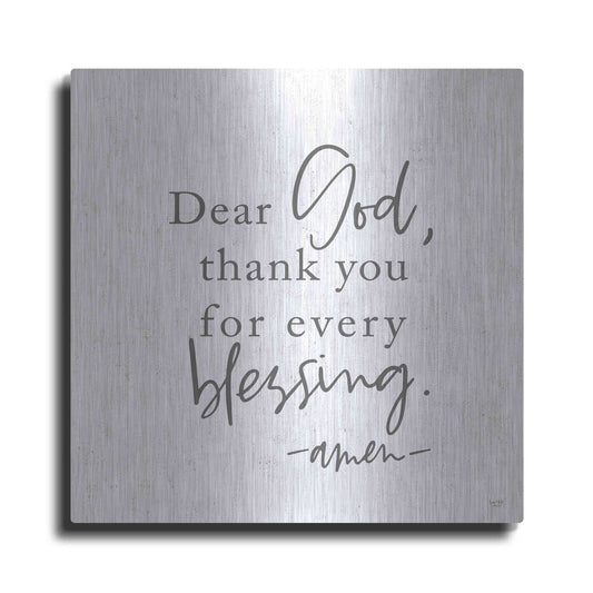 Luxe Metal Art 'Thank You for Every Blessing' by Lux + Me, Metal Wall Art