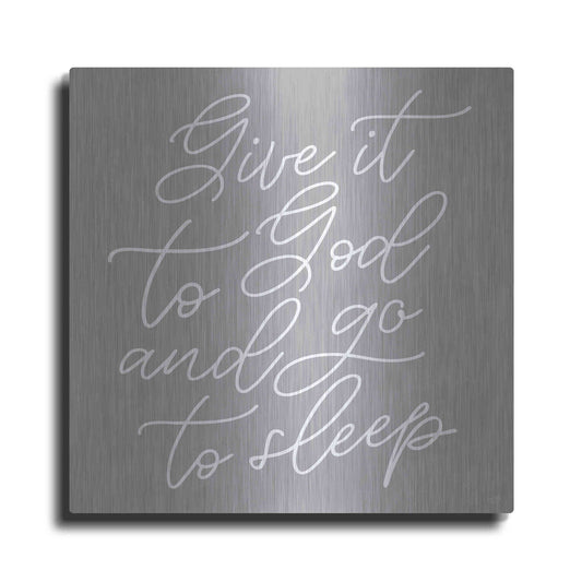 Luxe Metal Art 'Give It to God' by Lux + Me, Metal Wall Art