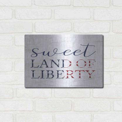 Luxe Metal Art 'Sweet Land of Liberty II' by Lux + Me, Metal Wall Art,16x12