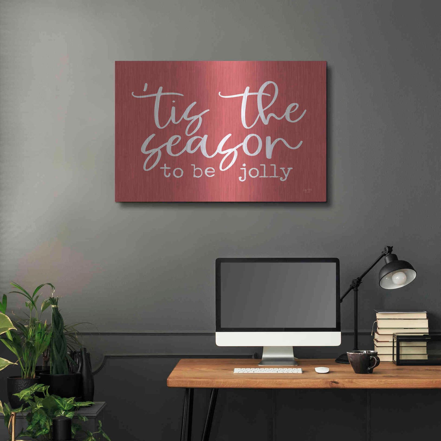 Luxe Metal Art 'Tis the Season' by Lux + Me, Metal Wall Art,36x24