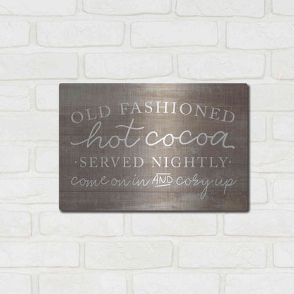 Luxe Metal Art 'Old Fashion Hot Cocoa' by Lux + Me, Metal Wall Art,16x12