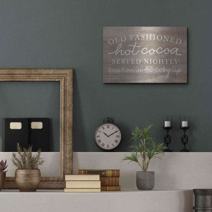 Luxe Metal Art 'Old Fashion Hot Cocoa' by Lux + Me, Metal Wall Art,16x12