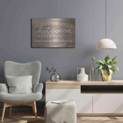 Luxe Metal Art 'Old Fashion Hot Cocoa' by Lux + Me, Metal Wall Art,24x16