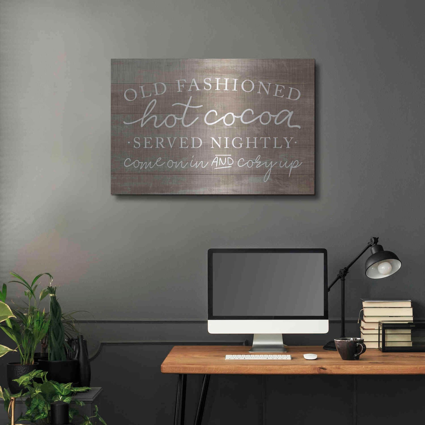 Luxe Metal Art 'Old Fashion Hot Cocoa' by Lux + Me, Metal Wall Art,36x24