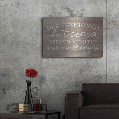 Luxe Metal Art 'Old Fashion Hot Cocoa' by Lux + Me, Metal Wall Art,36x24