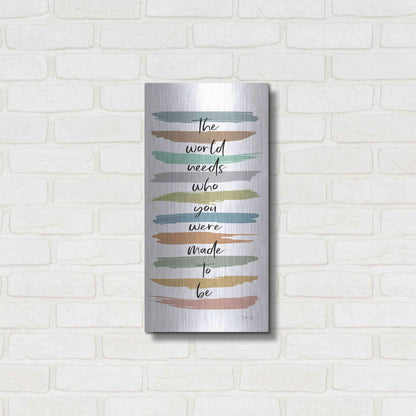 Luxe Metal Art 'Made to Be' by Marla Rae, Metal Wall Art,12x24