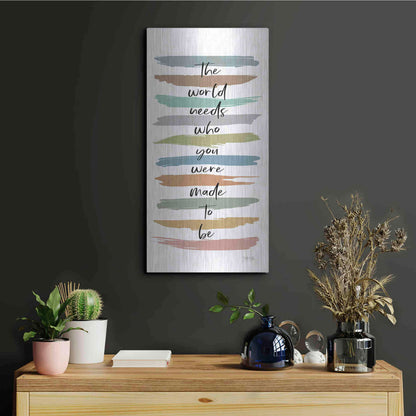 Luxe Metal Art 'Made to Be' by Marla Rae, Metal Wall Art,12x24
