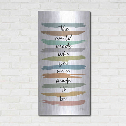 Luxe Metal Art 'Made to Be' by Marla Rae, Metal Wall Art,24x48
